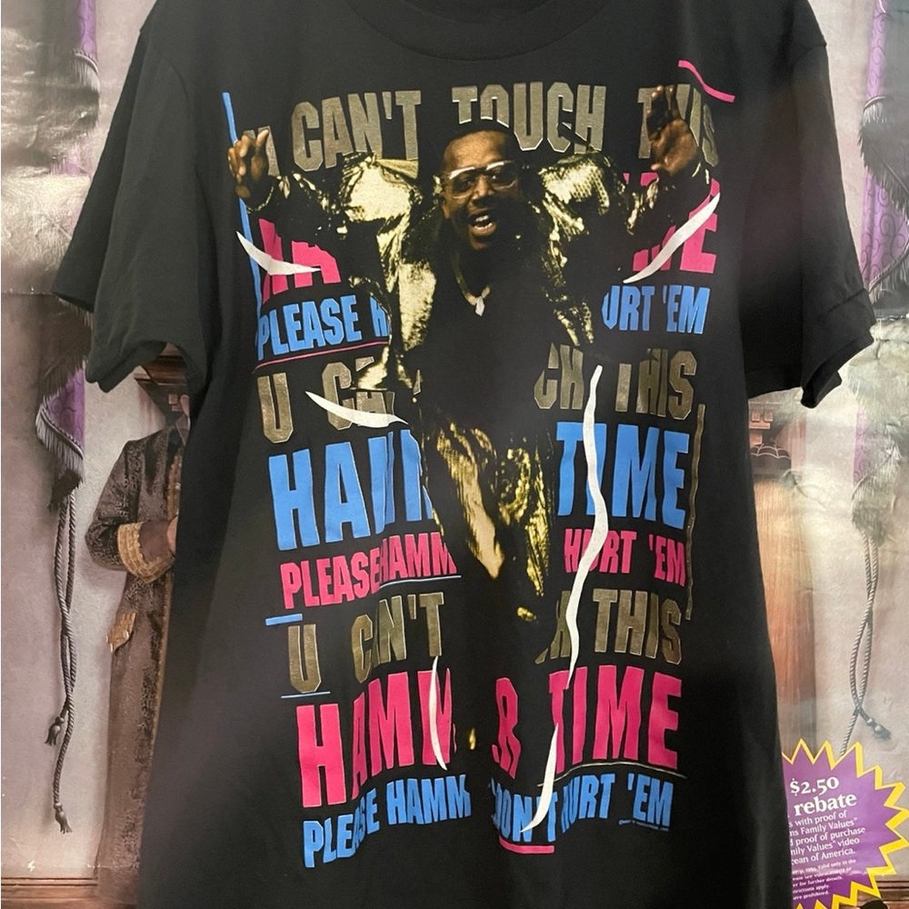 vintage mf hammer graphic tshirt AOP 1990 size xl - Picture 3 of 8